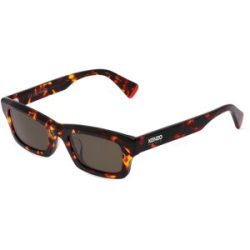 Thélios Kenzo KZ40164U Unisex-Sonnenbrille Vollrand Quadratisch Kunststoff-Gestell, Havanna