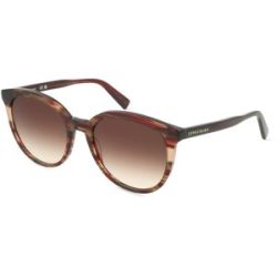 Marchon Germany GmbH Longchamp LO752S Damen-Sonnenbrille Vollrand Rund Acetat-Gestell, Rot