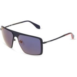 Marcolin Deutschland GmbH Adidas Originals OR0036 Herren-Sonnenbrille Vollrand Quadratisch Metall-Gestell, Blau