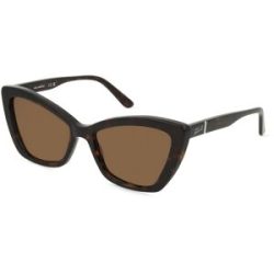 Marchon Germany GmbH Karl Lagerfeld KL6105S Unisex-Sonnenbrille Vollrand Butterfly Kunststoff-Gestell, Braun
