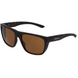 Safilo GmbH Smith BARRA Herren-Sonnenbrille Vollrand Quadratisch Kunststoff-Gestell, Havanna