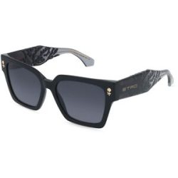 Safilo GmbH Etro 0128/S Damen-Sonnenbrille Vollrand Eckig Kunststoff-Gestell, Schwarz