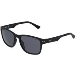 DE RIGO Vision D.A.CH. GmbH Police POISPLL09V Unisex-Sonnenbrille Vollrand Quadratisch Acetat Spritzguss-Gestell, Schwarz
