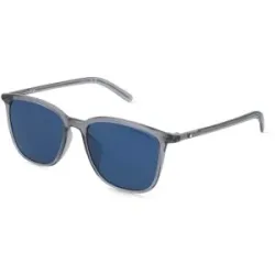 Kering Eyewear Spa Montblanc MB0487SA Herren-Sonnenbrille Vollrand Eckig Acetat-Gestell, Grau