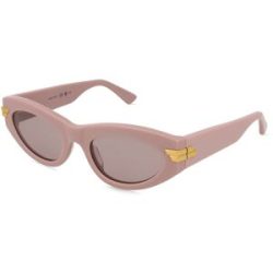 Kering Eyewear Spa Bottega Veneta BV1189S Unisex-Sonnenbrille Vollrand Butterfly Kunststoff-Gestell, Pink