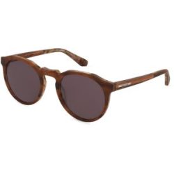 Masterdis Woodfellas 11740 FJERN Herren-Sonnenbrille Vollrand Rund Acetat-Gestell, Braun