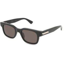 Kering Eyewear Spa Bottega Veneta BV1411S Herren-Sonnenbrille Vollrand Eckig Acetat-Gestell, Schwarz