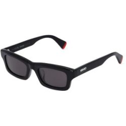 Thélios Kenzo KZ40164U Unisex-Sonnenbrille Vollrand Quadratisch Kunststoff-Gestell, Schwarz
