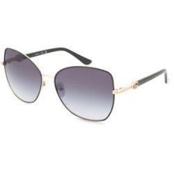 Marcolin Deutschland GmbH Guess GU00259 Damen-Sonnenbrille Vollrand Butterfly Metall-Gestell, Schwarz