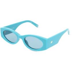 Tree Distribution GmbH Le Specs MERMAIDEN Damen-Sonnenbrille Vollrand Oval Polycarbonat-Gestell, Blau