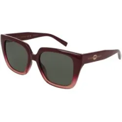 Kering Eyewear Spa Gucci GG2102S Damen-Sonnenbrille Vollrand Butterfly Kunststoff-Gestell, Rot