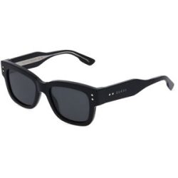 Kering Eyewear Spa Gucci GG1217S Unisex-Sonnenbrille Vollrand Quadratisch Kunststoff-Gestell, Schwarz