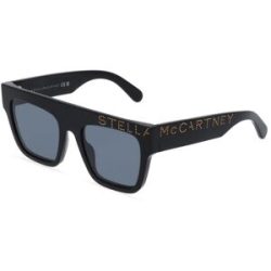 Thélios Stella McCartney SC40032I Damen-Sonnenbrille Vollrand Quadratisch Acetat-Gestell, Schwarz