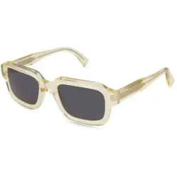 Wenzhou Lanson International Co., Ltd. Fielmann LN 086 SUN FA MALIK Unisex-Sonnenbrille Vollrand Quadratisch Acetat-Gestell, Beige