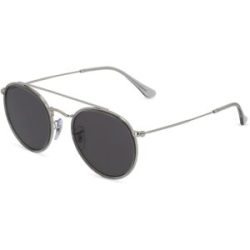 Luxottica Fashion Brillen Vertriebs GmbH Ray-Ban RB 3647N ROUND DOUBLE Unisex-Sonnenbrille Vollrand Panto Metall-Gestell, Silber