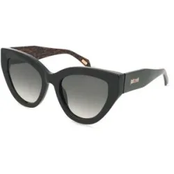 DE RIGO Vision D.A.CH. GmbH Just Cavalli SJC143 Damen-Sonnenbrille Vollrand Cat Eye Kunststoff-Gestell, Schwarz