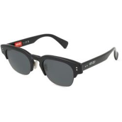 Thélios Kenzo KZ40179U Herren-Sonnenbrille Vollrand Quadratisch Kunststoff-Gestell, Schwarz