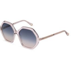 Kering Eyewear Spa Chloé CH0008S Unisex-Sonnenbrille Vollrand Geometrisch Acetat-Gestell, Pink