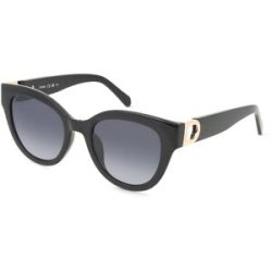 Safilo GmbH Fossil FOS 2162/G/S Damen-Sonnenbrille Vollrand Cat Eye Kunststoff-Gestell, Schwarz