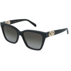 Marchon Germany GmbH Ferragamo SF2110S Damen-Sonnenbrille Vollrand Eckig Acetat-Gestell, Schwarz