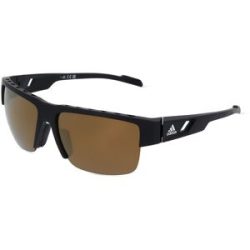 Marcolin Deutschland GmbH Adidas SP0070 Unisex-Sonnenbrille Vollrand Quadratisch Kunststoff-Gestell, Schwarz