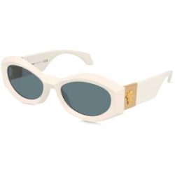 Luxottica Fashion Brillen Vertriebs GmbH Versace 0VE4466U Damen-Sonnenbrille Vollrand Quadratisch Acetat-Gestell, Weiß
