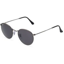 Luxottica Fashion Brillen Vertriebs GmbH Ray-Ban RB3447 Unisex-Sonnenbrille Vollrand Rund Metall-Gestell, Grau