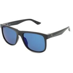 Kering Eyewear Spa Puma PU0442S Herren-Sonnenbrille Vollrand Eckig Kunststoff-Gestell, Schwarz