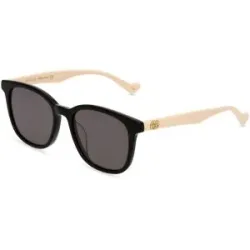 Kering Eyewear Spa Gucci GG 1001SK Unisex-Sonnenbrille Vollrand Quadratisch Kunststoff-Gestell, Schwarz