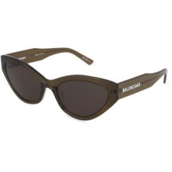 Kering Eyewear Spa Balenciaga BB0306S Unisex-Sonnenbrille Vollrand Butterfly Acetat-Gestell, Grün