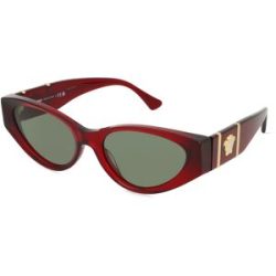 Luxottica Fashion Brillen Vertriebs GmbH Versace VE4454 Damen-Sonnenbrille Vollrand Cat Eye Acetat-Gestell, Rot