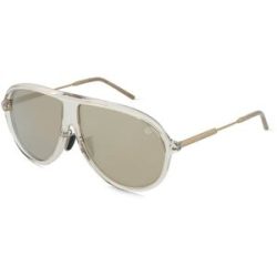 Luxottica Fashion Brillen Vertriebs GmbH Moncler ME6009 GLYDE Unisex-Sonnenbrille Vollrand Pilot Acetat-Gestell, Beige