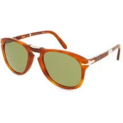 Luxottica Fashion Brillen Vertriebs GmbH Persol PO0714SM Herren-Sonnenbrille Vollrand Pilot Acetat-Gestell, Orange