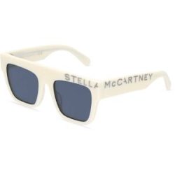 Thélios Stella McCartney SC40032I Damen-Sonnenbrille Vollrand Quadratisch Acetat-Gestell, Beige