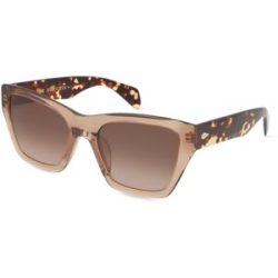 Safilo GmbH Rag & Bone RNB1046/G/S Damen-Sonnenbrille Vollrand Butterfly Kunststoff-Gestell, Beige