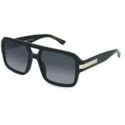 Safilo GmbH Dsquared2 D2 0197/S Herren-Sonnenbrille Vollrand Pilot Acetat-Gestell, Schwarz