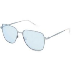 Marchon Germany GmbH DKNY DK116S Unisex-Sonnenbrille Vollrand Quadratisch Metall-Gestell, Silber