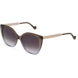 Marchon Germany GmbH Liu Jo LJ752S Unisex-Sonnenbrille Vollrand Butterfly Kunststoff-Gestell, Braun