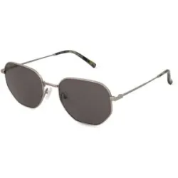 Wenzhou Bada Optical Co. , LTD Fielmann BD 573 SUN CL AARON Unisex-Sonnenbrille Vollrand Geometrisch Edelstahl-Gestell, Grau