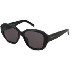 Thélios Givenchy GV40075I Damen-Sonnenbrille Vollrand Rund Kunststoff-Gestell, Schwarz