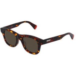 Thélios Kenzo KZ40158I Unisex-Sonnenbrille Vollrand Quadratisch Kunststoff-Gestell, Havanna