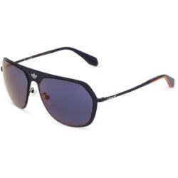 Marcolin Deutschland GmbH Adidas Originals OR0037 Unisex-Sonnenbrille Vollrand Quadratisch Metall-Gestell, Blau