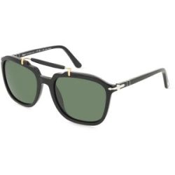 Luxottica Fashion Brillen Vertriebs GmbH Persol PO0203S Unisex-Sonnenbrille Vollrand Quadratisch Acetat-Gestell, Schwarz