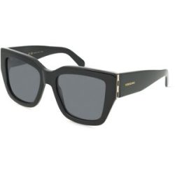 Marchon Germany GmbH Ferragamo SF1104S Damen-Sonnenbrille Vollrand Eckig Acetat-Gestell, Schwarz