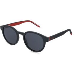 Safilo GmbH Hugo HG 1390/S Herren-Sonnenbrille Vollrand Panto Kunststoff-Gestell, Schwarz