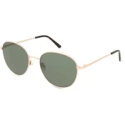 Wenzhou Ouhai Glasses Co., Ltd. Fielmann OU 001 SUN CL Unisex-Sonnenbrille Vollrand Panto Edelstahl-Gestell, Gold