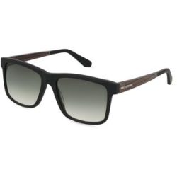 Masterdis Woodfellas 10768 HOHENBURG Unisex-Sonnenbrille Vollrand Quadratisch Kunststoff-Gestell, Schwarz
