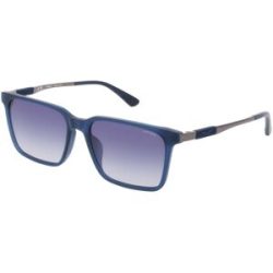 DE RIGO Vision D.A.CH. GmbH Police SPLP31 Unisex-Sonnenbrille Vollrand Quadratisch Acetat-Gestell, Blau