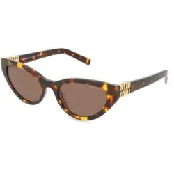 Luxottica Fashion Brillen Vertriebs GmbH Miu Miu MUA04S Damen-Sonnenbrille Vollrand Butterfly Acetat-Gestell, Havanna