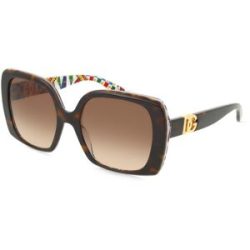 Luxottica Fashion Brillen Vertriebs GmbH Dolce&Gabbana DG4475 Damen-Sonnenbrille Vollrand Quadratisch Acetat-Gestell, Havanna
